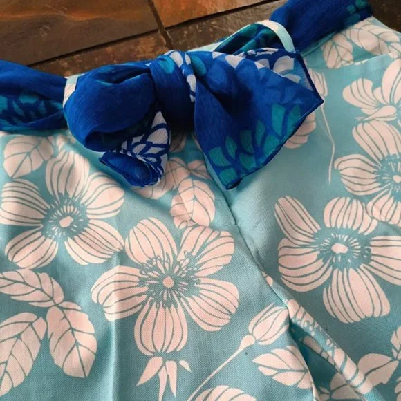 12🌴Jessica Sport floral pastel colors capris pants - Picture 8 of 10